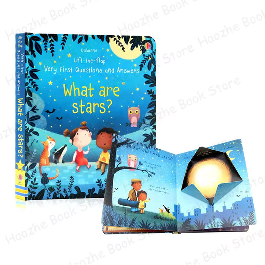 Very First Questions and Answers: What are Stars Usborne Lift the flap Children's Activity English Learning Book Montessori
