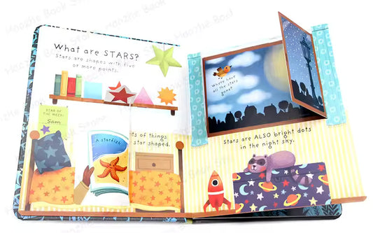 Very First Questions and Answers: What are Stars Usborne Lift the flap Children's Activity English Learning Book Montessori